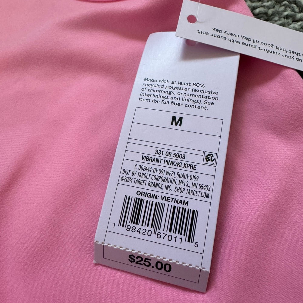 NWT Vibrant Pink Sleeveless Maxi Dress Wild Fable Women's Size Medium Keyhole - Picture 3 of 7